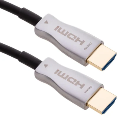 Aktives optisches Kabel HDMI auf HDMI 2.0 Stecker auf Stecker 4K-Glasfaser-Aoc-Kabel mit integriertem