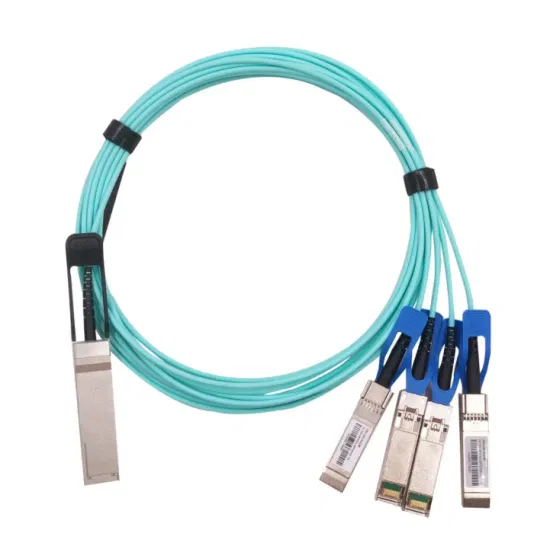 Maßgeschneidertes 10 g 25 g 40 g 100 g AOC 1 m 3 m 5 m 7 m aktives optisches Kabel 100 g Qsf28 bis 4SFP28 kompatibel